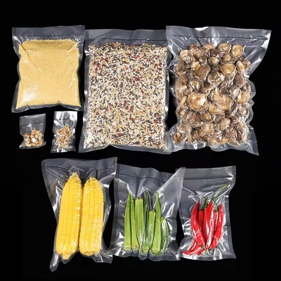 Doorzichtige Vacuümvoedselverpakking Geprinte nylon verpakkingszak voor vers bewaren Voedsel en fruit Gravure Printing Surface