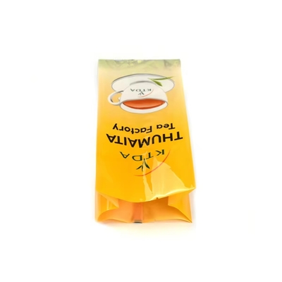 Op maat gedrukt gelamineerd 240g 500g waterdicht plastic zak zak rugzak zegel folie voedselgraad thee verpakkingszakjes zijkant