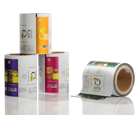 Op maat gedrukt Flexible Food Packaging Roll Stock Film voor stukjes en plakjes Kaas Kruiden Koekjes Zout