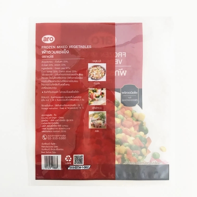 Voor voedselverpakkingen Driezijdige verzegelde zak Bevroren groenten en fruit Verpakkingszakken Vacuüm plastic zakken