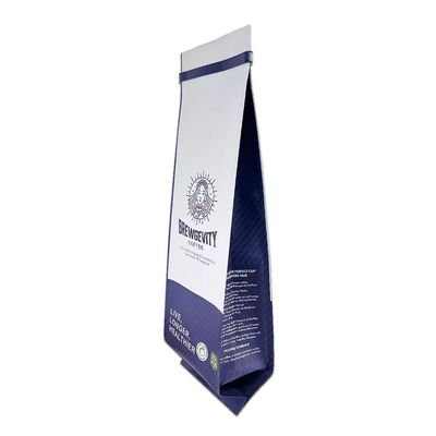 1 kg 2 kg gelamineerde zijkantgusset zak Custom logo printing koffie poeder zak met tin tale