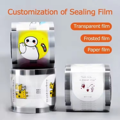 Laminated Plastic Roll Sealing Film Packaging Custom Printed 90mm 95mm Common Sealing Film Pp Paper Film Voor Bubble Tea