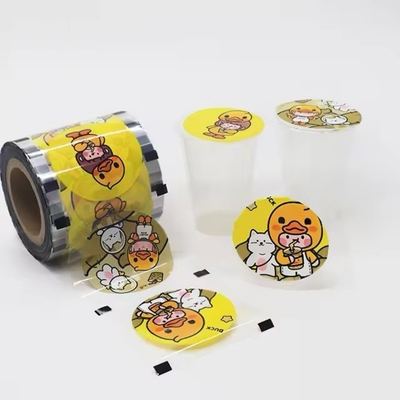 Op maat gemaakte bubbel thee afdichting film plastic kop papier afdichting film voor PP kop papier kop