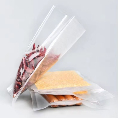 Heavy Duty Transparent Vacuum Embossed Sealer Bags voor voedselbesparende Nylon Plastic Packaging Grote doorzichtige Vacuum Sealer Bag