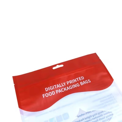 Geprinte Mylar Zip Lock Bag Snack Packaging Bag Stand Up Pouch voor voedsel Snack Herbruikbare holografische verpakkingszakken