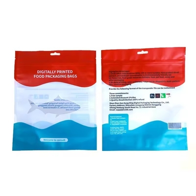 Geprinte Mylar Zip Lock Bag Snack Packaging Bag Stand Up Pouch voor voedsel Snack Herbruikbare holografische verpakkingszakken
