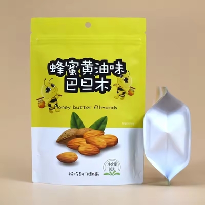 Op maat gedrukt biologisch afbreekbaar gealuminiseerde folie geurbestendige koekjes verpakking kraftpapier stand-up ziplock zakjes