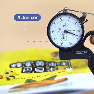 Op maat gedrukt biologisch afbreekbaar gealuminiseerde folie geurbestendige koekjes verpakking kraftpapier stand-up ziplock zakjes