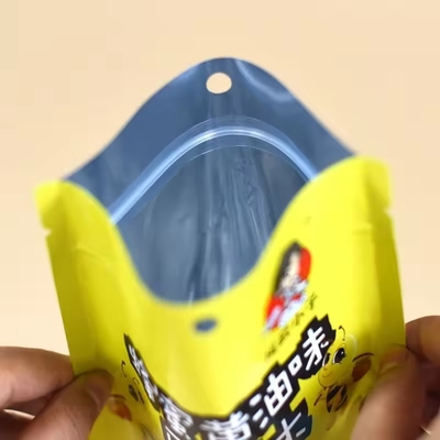 Op maat gedrukt biologisch afbreekbaar gealuminiseerde folie geurbestendige koekjes verpakking kraftpapier stand-up ziplock zakjes