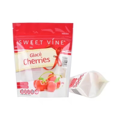 Op maat gedrukt biologisch afbreekbaar gealuminiseerde folie geurbestendige koekjes verpakking kraftpapier stand-up ziplock zakjes
