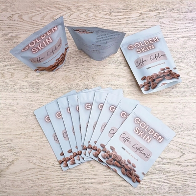 Aanpassen Print Matt Afgerond Stand Up Mylar Bags Tas Met Doorzichtige Venster Zipper Plastic Bags Voor Snack