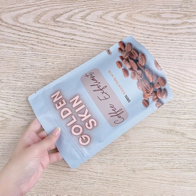 Aanpassen Print Matt Afgerond Stand Up Mylar Bags Tas Met Doorzichtige Venster Zipper Plastic Bags Voor Snack