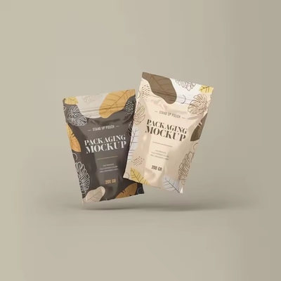 Herverzegelbare verpakking voor voedingsmiddelen Stand-up pouch mat oppervlak rits zak met klepfolie rits koffiezak