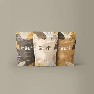Herverzegelbare verpakking voor voedingsmiddelen Stand-up pouch mat oppervlak rits zak met klepfolie rits koffiezak