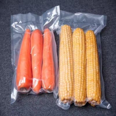 Huisopslag Doorzichtige Nylon Plastic Voedselsvacuümzakken Voor Verpakking Zoetmaïs Fruit