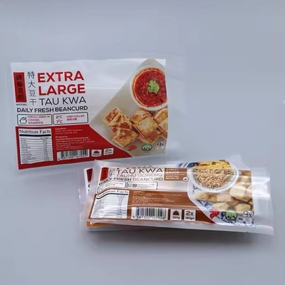 Op maat gedrukte voedselverpakkingszak driezijdige afdichting zak nylon verpakking bevroren voedsel zak van dumpling zeevruchten garnalen