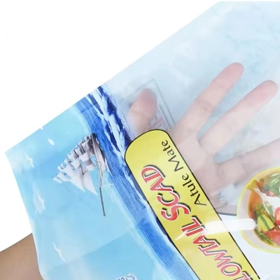 Gepersonaliseerde flexibele verpakking met logo voor het bevriezen en fris bewaren is een driezijdige verzegelde zak
