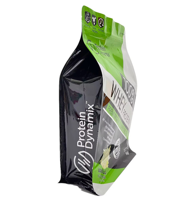 Actieve eiwitten plus aluminium folie zak Custom gedrukt Stand Up Whey Protein poeder verpakkingszakken zak met rits