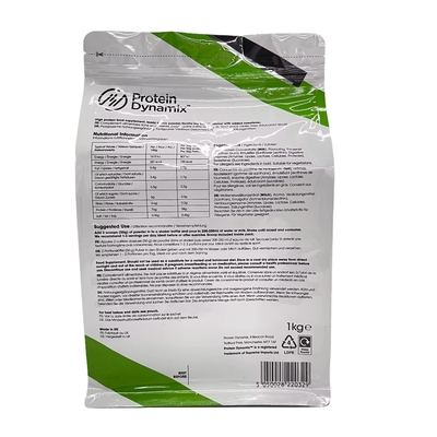Actieve eiwitten plus aluminium folie zak Custom gedrukt Stand Up Whey Protein poeder verpakkingszakken zak met rits