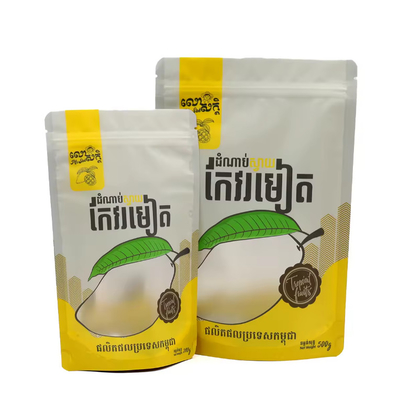 Verpakkingen op maat gedrukt ontwerp Ziplock Poly Bag voor gedroogd fruit
