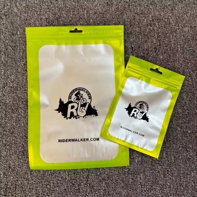 100 stuks Mylar geurbestendige hervergrendelbare tassen met helder raam Zip slot sluiting sieraden transparante plastic zak