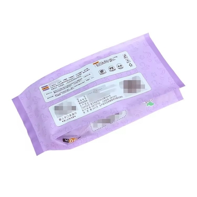 Custom Logo Side Gusset Plastic Flat Skincare Wet Wipes Packaging Film Bag voor Baby Wet Tissue Packaging Bag