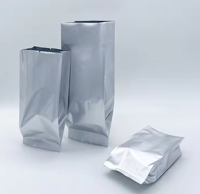 Glanzend zilveren aluminiumfolie gelamineerd hitte afdichting achterste afdichting zijdeling Gusset voedselverpakking zak koffiebonen zakken
