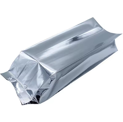 Glanzend zilveren aluminiumfolie gelamineerd hitte afdichting achterste afdichting zijdeling Gusset voedselverpakking zak koffiebonen zakken