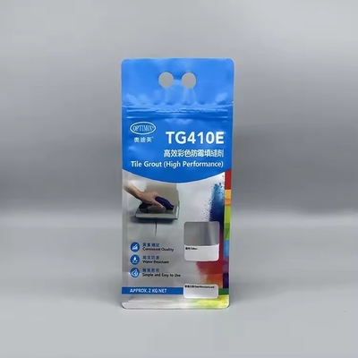 Flat bottom zipper herbruikbaar aluminium folie zijkant pakket plastic zak voor wasmiddel chemische poeder verpakkingszakken