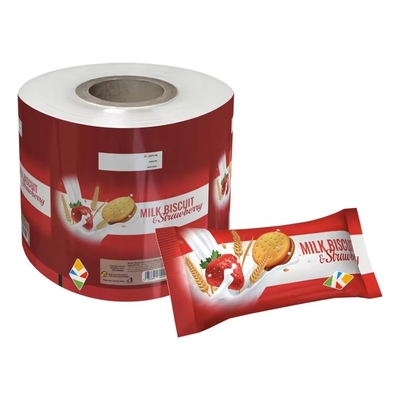 Op maat gedrukte aluminiumfolie voedselverpakkingsfilm/plastic gelamineerde zak verpakkingsfilmrol voor snacks