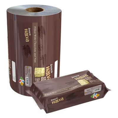 Op maat gedrukte aluminiumfolie voedselverpakkingsfilm/plastic gelamineerde zak verpakkingsfilmrol voor snacks