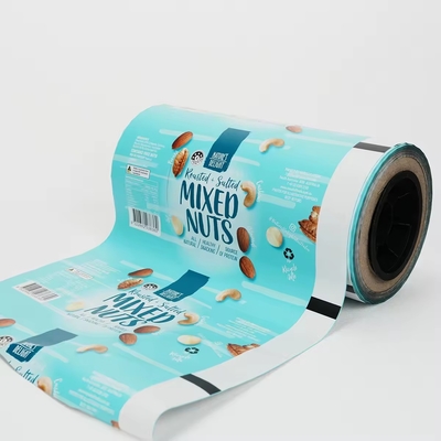Gepersonaliseerde gedrukte rolfilm voor noten gedroogde vruchten snacks en voedsel automatische verpakkingsmachines