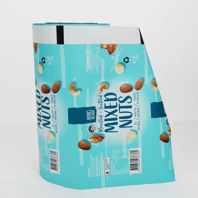 Gepersonaliseerde gedrukte rolfilm voor noten gedroogde vruchten snacks en voedsel automatische verpakkingsmachines