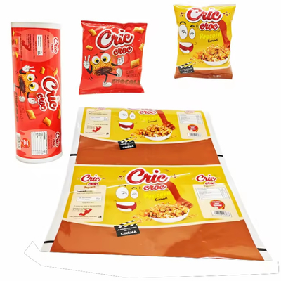 Plastic Printed Packaging Sachet Hot Lamination Food Snack Bag BOPP PET Aluminium CPP PE Potato Chip Verzegelde filmrol