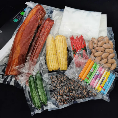 Leakproof Food Grade Laminated Transparent Nylon Fish Seafood Plastic Packaging Heat Seal Vacuum Seal Bags