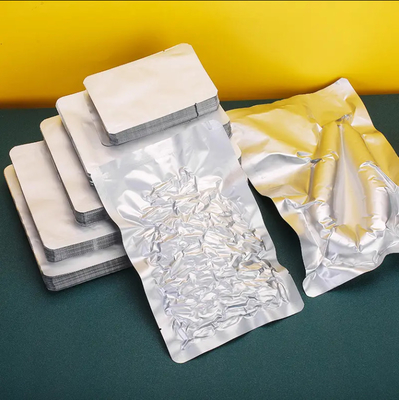 Zilveren kleur Grote vacuümverzegelde zak Aluminiumfolie Voedselverpakkingszakken Vacuümwarmteverzegeling