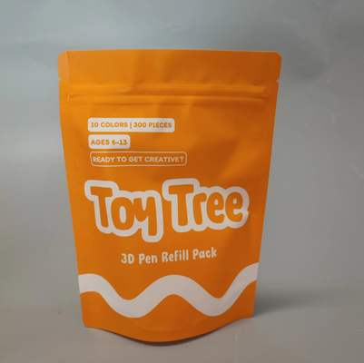 Aluminiumfolie cosmetische zak op maat gedrukt Mylar Driezijdige zegel zak voor fisisch masker verpakking Mylar zak