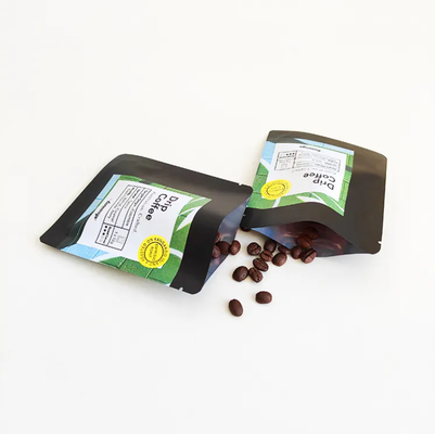 Digitaal afgedrukt 3 zijden verzegeld Flat Pouch Sachet voor druppel koffie Filter Verpakking Hangende oor koffiezak