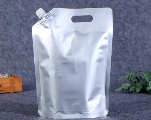 Heavy Duty Aluminium Foil Plastic Liquid Stand Up Packaging Pockets Bag