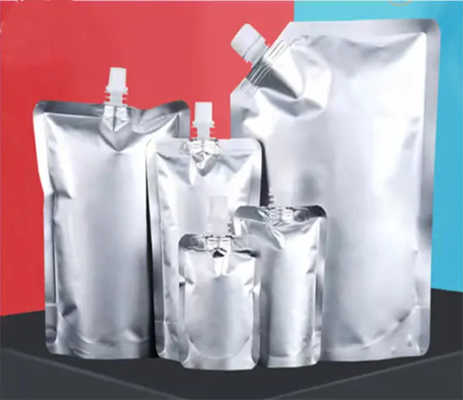 Heavy Duty Aluminium Foil Plastic Liquid Stand Up Packaging Pockets Bag