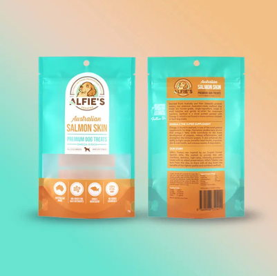 Op maat gemaakte verpakking ritszak plastic verpakking zak logo huisdier snack voedsel hond traktatie kat plastic huisdier snack zak