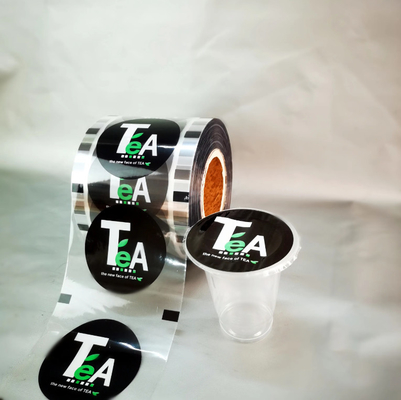 Custom Clear Boba Tea Cup Packaging Roll Plastic Bubble Sealing Film Voor Koffie Wijn Soda Mineraal Water Whisky