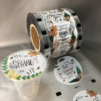 Custom Clear Boba Tea Cup Packaging Roll Plastic Bubble Sealing Film Voor Koffie Wijn Soda Mineraal Water Whisky