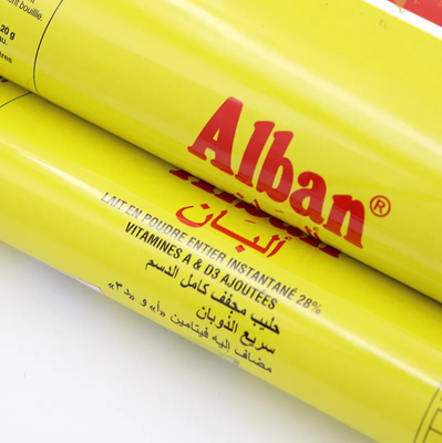 Flexibel gelamineerd aluminium kruidstof plastic filmrol voedsel plastic verpakkingsfilm rollen materiaal voor melkpoeder