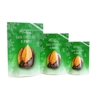 Op maat gedrukt Stand Up Pouch Zipper Nut Package Plastic Snack Amandelen Cashew Nuts Verpakkingszakken
