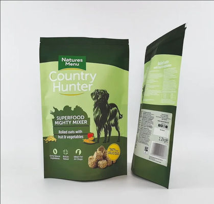 Op maat gedrukte plastic zak Big Size 5kg 10kg 15kg Stand Up Pouch Mylar Herbruikbare Zipper Dog Pet Food Packaging Bags