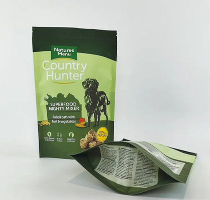 Op maat gedrukte plastic zak Big Size 5kg 10kg 15kg Stand Up Pouch Mylar Herbruikbare Zipper Dog Pet Food Packaging Bags