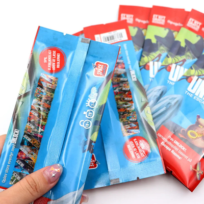 3 zijkant afdichting Op maat gedrukt Snack verpakking Plastic bag Warm verzegelbare zak / achter verzegelde plastic zak