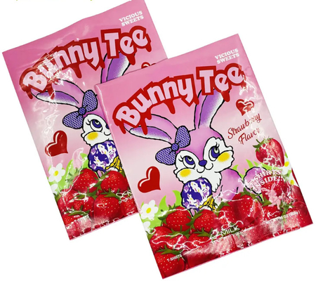 Op maat gemaakte hittevergrendeling Plastic Back Side Seal Candy Nut Mylar Bag Energy Mushroom Chocolate Bar Verpakking Sakjes