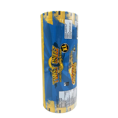 Op maat gedrukte Bopp PET CPP PE gemetalliseerde gelamineerde film rol flexibele verpakking snacks snoep pizza voedsel plastic film